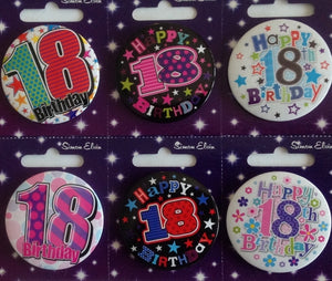 Age 18 Small Birthday Badge