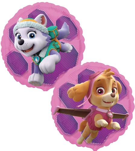 Paw Patrol Skye And Everest 2-Sided Helium Filled Foil Balloon