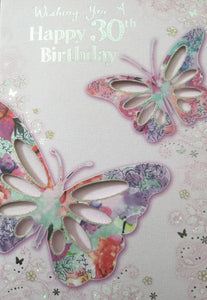 Wishing You A Happy 30th Birthday Greeting Card