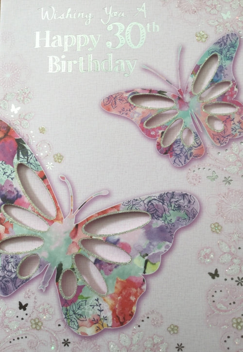 Wishing You A Happy 30th Birthday Greeting Card