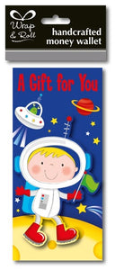 A Gift For You Spaceman Handcrafted Money Wallet