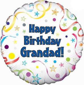Happy Birthday Grandad Helium Filled Foil Balloon