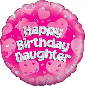 Happy Birthday Daughter Helium Filled Foil Balloon