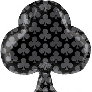 Black Club Helium Filled Foil Balloon