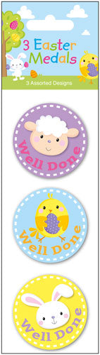 Easter Medals x3 In Assorted Designs