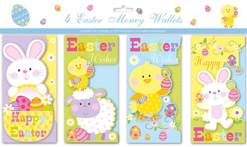 Easter Money Wallets x4