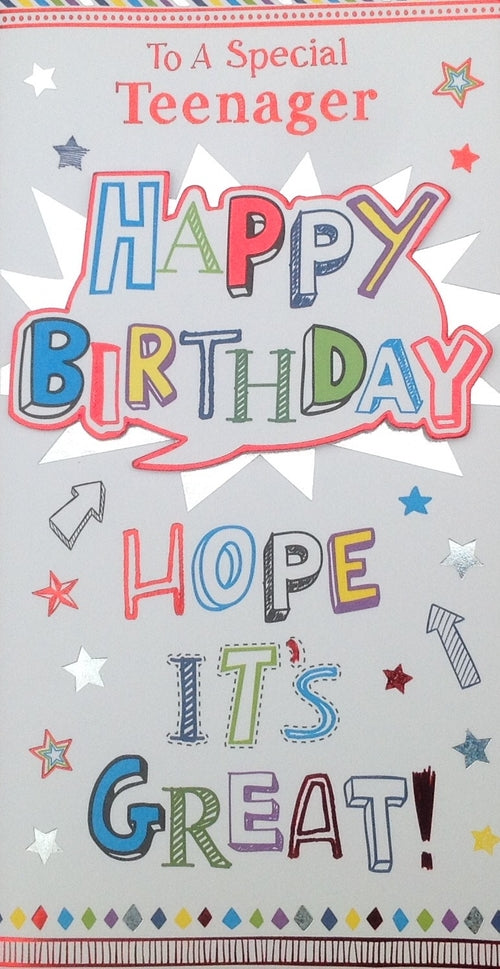 To A Special Teenager Greeting Card