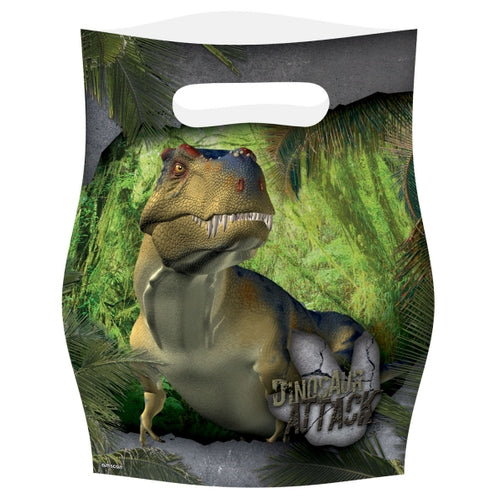 Dinosaur Attack Party Loot Bags x8
