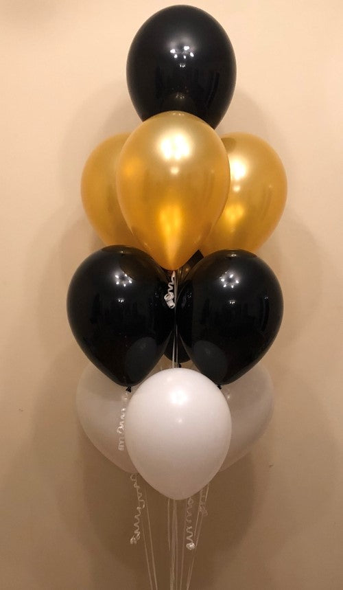 10 Latex Balloon Cluster