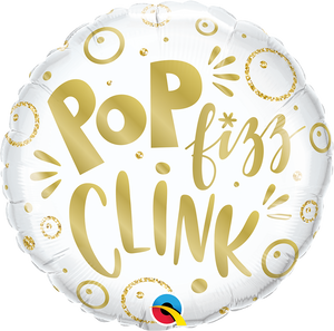 Pop Fizz Clink Helium Filled Foil Balloon