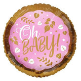 Oh Baby! Eco Foil Air Filled Table Decoration Available In Pink And Blue