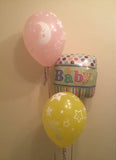 3 Balloon Cluster Consisting of 1 x 18" Printed Foil Balloon And 2 x Latex Balloons