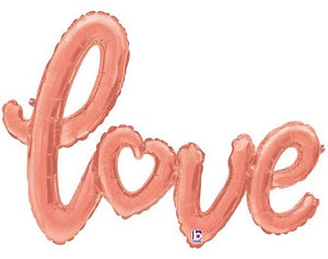Rose Gold Love Balloon Banner
