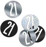 Black And Silver 21 Confetti 14g