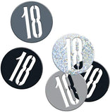 Black And Silver 18 Metallic Confetti 14g
