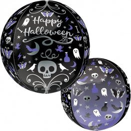 Happy Halloween Orbz Helium Filled Foil Balloon
