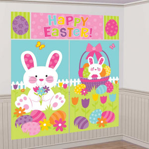 Happy Easter Wall Decorating Scene Setter Kit