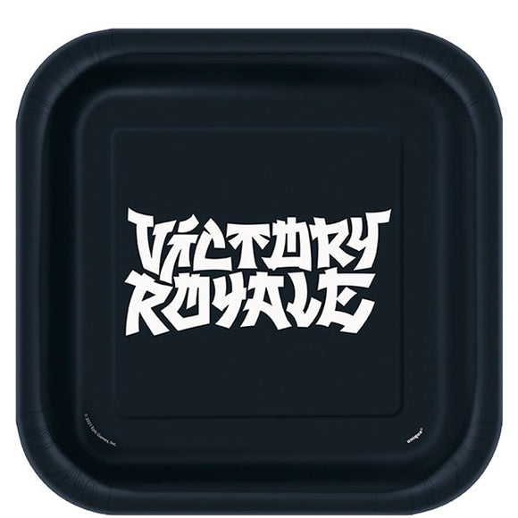 Fortnite Victory Royale 23cm Paper Party Plates x8