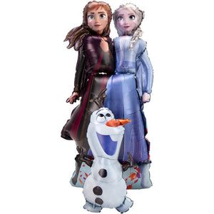 Disney Frozen II Helium Filled Air Walker Foil Balloon Elsa, Anna & Olaf