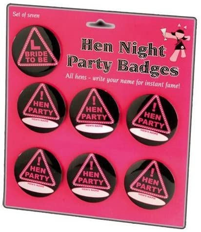 Hen Night Party 7 Badge Set