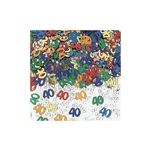 Multi Colour 40 Metallic Confetti 14g