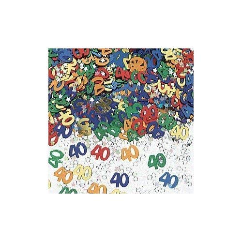 Multi Colour 40 Metallic Confetti 14g