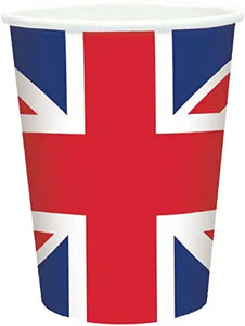 Union Jack Paper Party Cups x6