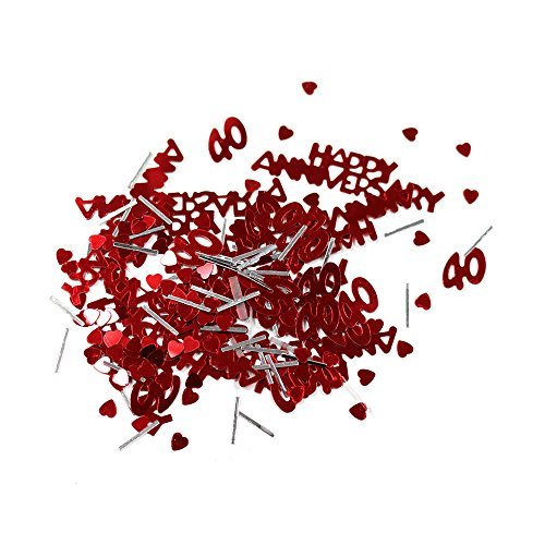 Ruby Anniversary Metallic Confetti 14g