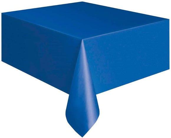 Royal Blue Rectangular Plastic Tablecover