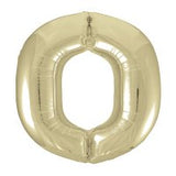 Champagne Gold Number Supershape Helium Filled Foil Balloon