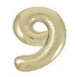 Champagne Gold Number Supershape Helium Filled Foil Balloon