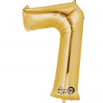 Gold 16" Air Fill Number Foil Balloon