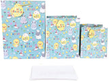 Happy Easter Extra Wide Large Gift Bag (Ideal For Easter Eggs)