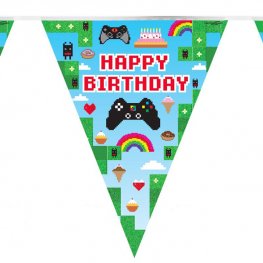Blox Game Happy Birthday Holographic Party Bunting