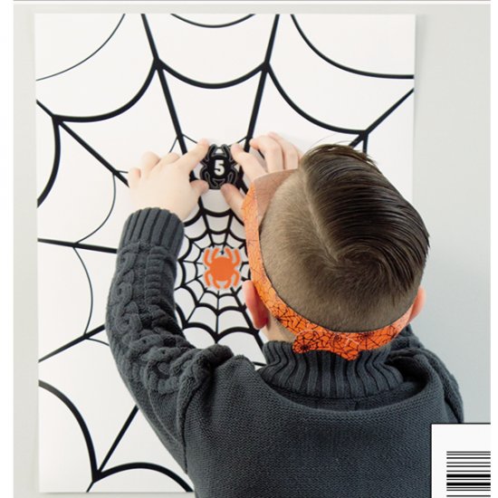 Pin The Spider On The Web Halloween Party Game