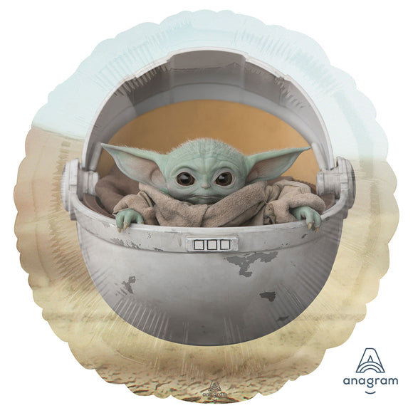 Star Wars Mandalorian Child Baby Yoda Helium Filled Foil Balloon