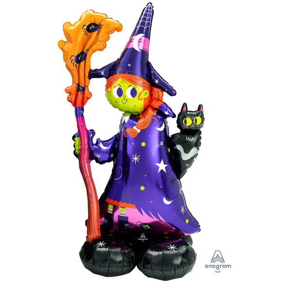 Scary Witch Halloween Airloonz Large Foil Balloon