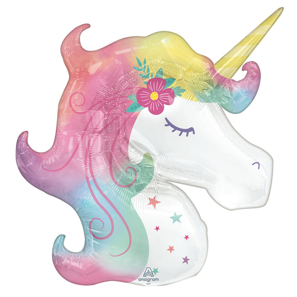 Enchanted Unicorn Supershape Helium Filled Foil Balloon