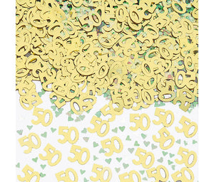 Gold 50 Metallic Confetti 14g