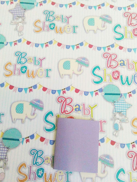Baby Shower Gift Wrap And Gift Tag Set