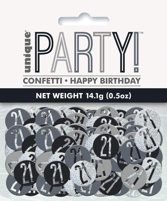 Black And Silver 21 Confetti 14g