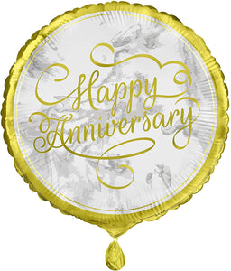 Happy Anniversary Helium Filled Foil Balloon