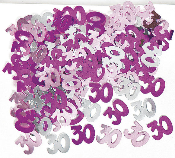 Pink And Silver 30 Metallic Confetti 14g