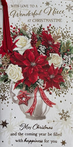 To A Wonderful Niece Christmas Greeting Card
