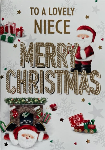 To A Lovely Niece Christmas Greeting Card