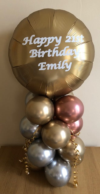 Double Sided Personalised Air Filled Table Decoration