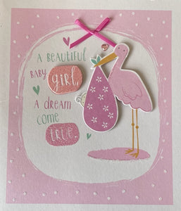 Baby Girl Greeting Card