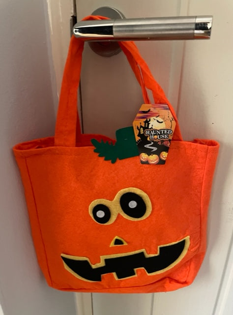 Halloween Re-Usable Fabric Pumpkin Treat Bag