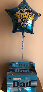 Helium Filled Foil Balloon In A Best Dad Ever Balloon Box - Ideal for Father's Day or a Birthday