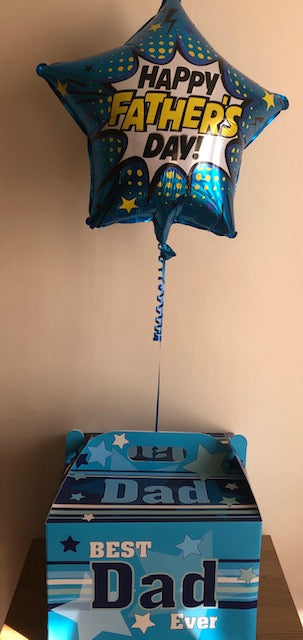 Helium Filled Foil Balloon In A Best Dad Ever Balloon Box - Ideal for Father's Day or a Birthday